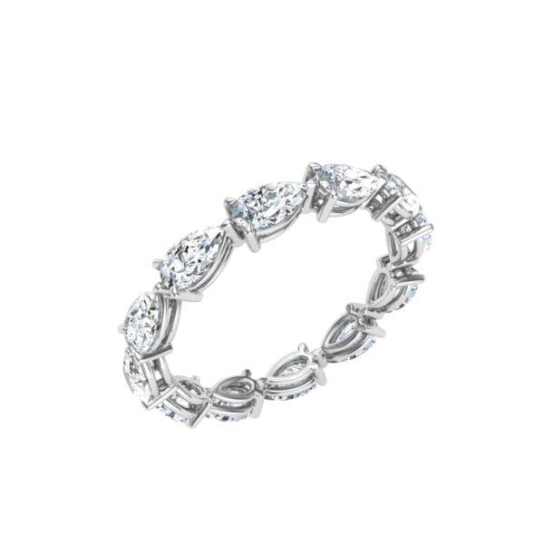 Luxe Pear Cut Band Diamond Ring