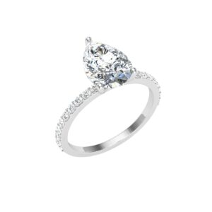 Pear Cut Diamond Ring