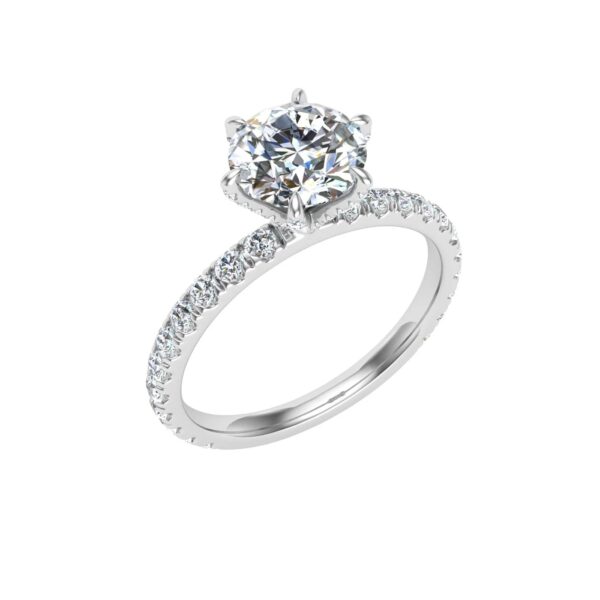 Round Cut Diamond Ring